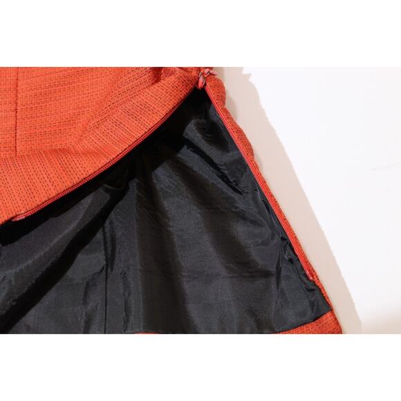 Kasper 2pc Suit Blazer/Jacket Open Front & Tank Top Orange Women's 14 Office - Picture 10 of 16